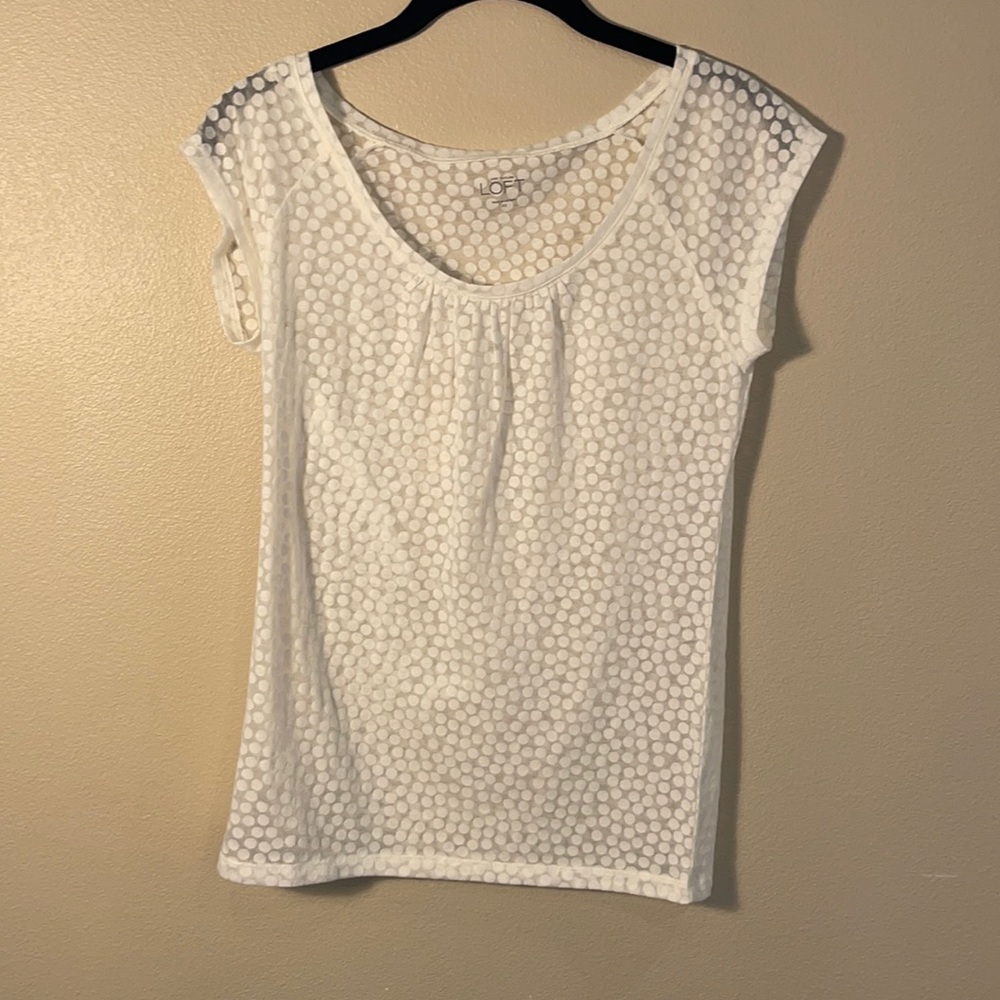 LOFT sheer top - size extra small